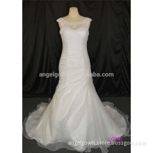 Mermaid bridal gown, ruche tulle new style dress